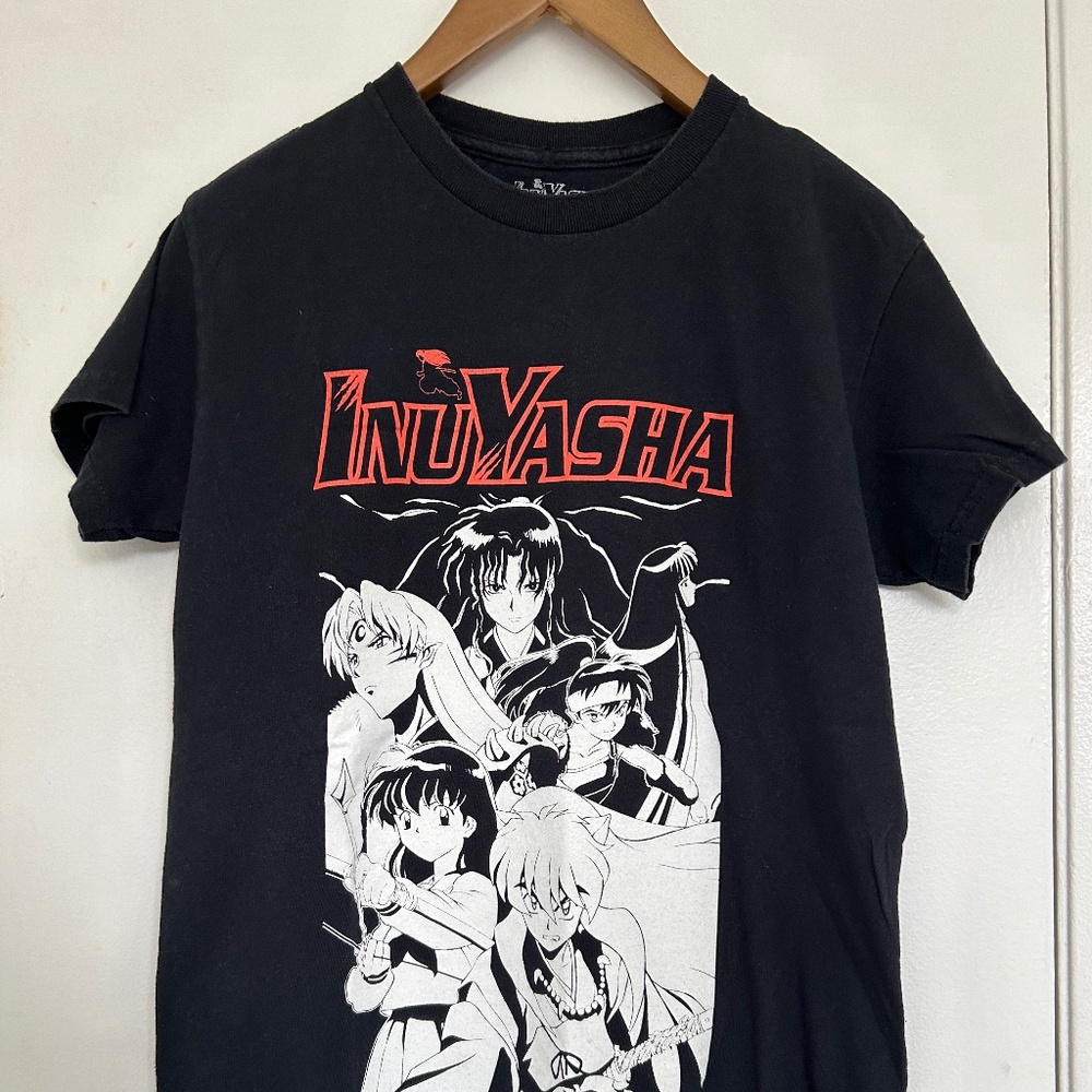 Pre-owned unisex InuYasha Black t-shirt Small